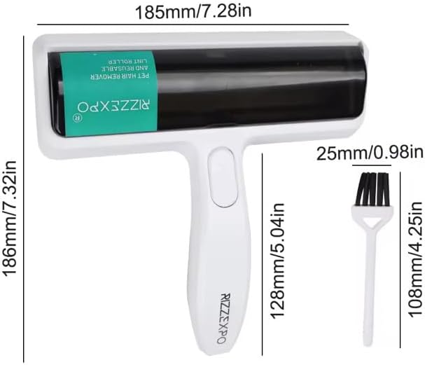 Reusable Pet Hair Lint Roller – Cat & Dog Fur Remover for Furniture, Carpets, Clothing & Bedding