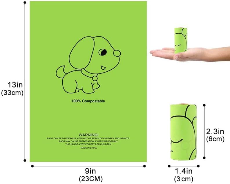 Dog Poop Bags – 270 Leak-Proof Bags with Dispenser & Sturdy Leash Clip for Walks
