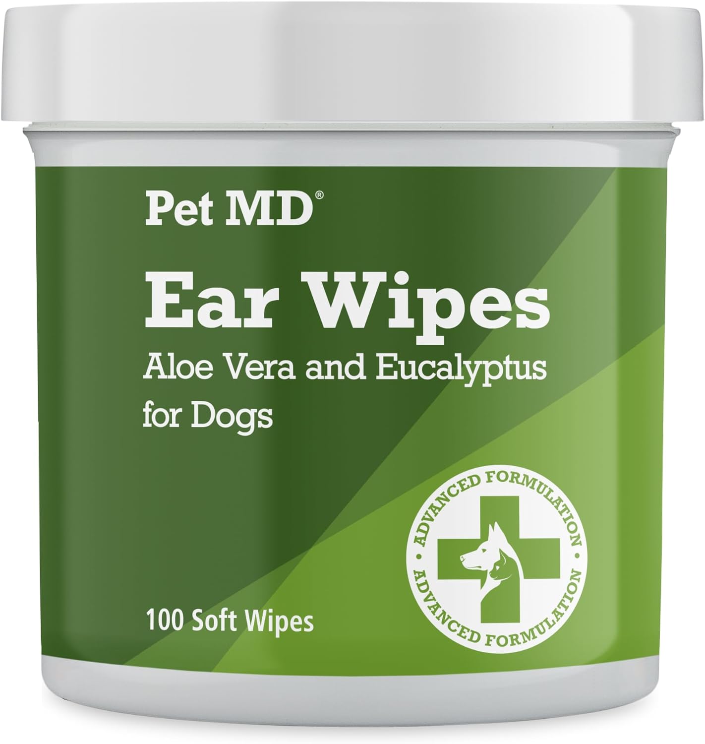 Pet MD Dog Ear Cleaner Wipes – Aloe & Eucalyptus, 100 Count