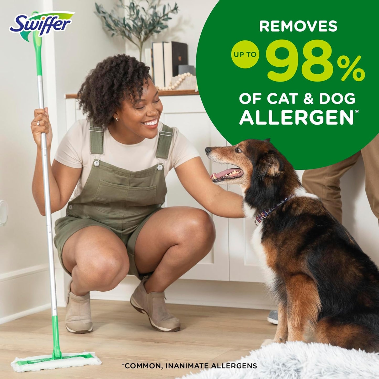 Swiffer Sweeper Pet Cloth Refills – Heavy Duty Dry Sweep with Febreze, 32 Count