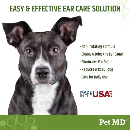 Pet MD Dog Ear Cleaner Wipes – Aloe & Eucalyptus, 100 Count