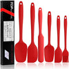 Camkey 6-Piece Heat-Resistant Silicone & Carbon Steel Spatula Set (11.42")