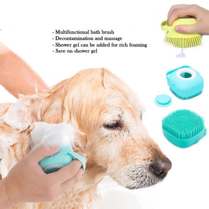 Soft Silicone Dog Bath Brush – Easy Pet Cleaning Tool
