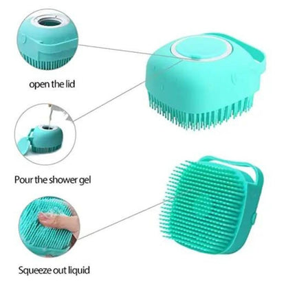 Soft Silicone Dog Bath Brush – Easy Pet Cleaning Tool